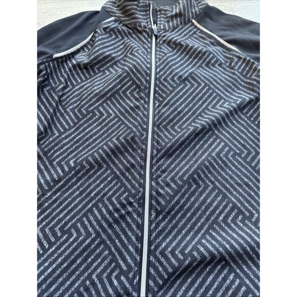 UNIQUELY Lorna Jane Women Black White Track Jacket Size XS Zip Up Collar - Picture 3 of 8